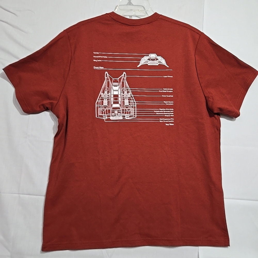 Columbia Star Wars Luke Skywalker Snow Speeder Pilot Unisex Short-Sleeve Shirt L - Picture 5 of 7